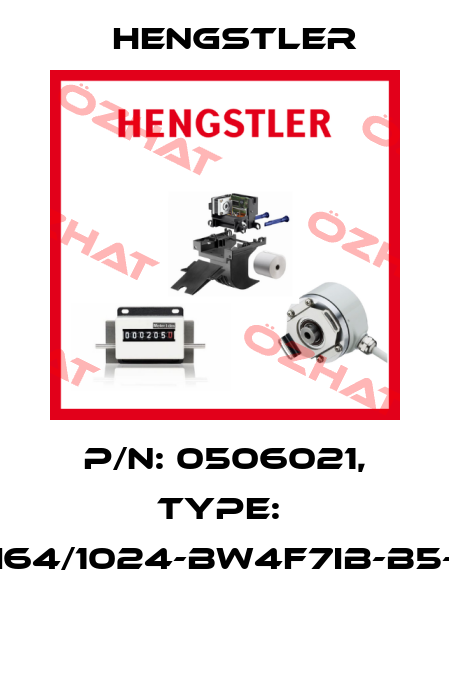 P/N: 0506021, Type:  RI64/1024-BW4F7IB-B5-O  Hengstler