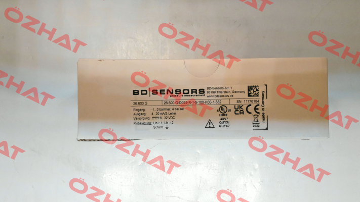 G-D025-R-1-5-100-H00-1-582 Bd Sensors