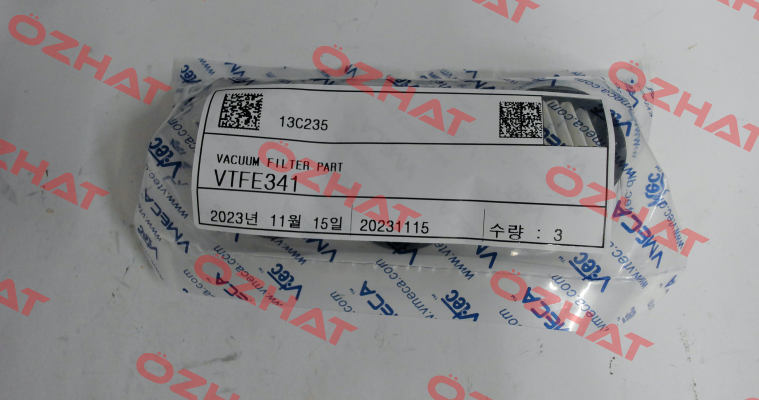 VTFE341 for VTF38-1 (Turtle pump) Vmeca