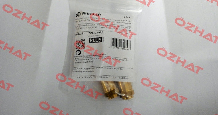 P/N: 103929, Type: 226.01-0,2 Riegler