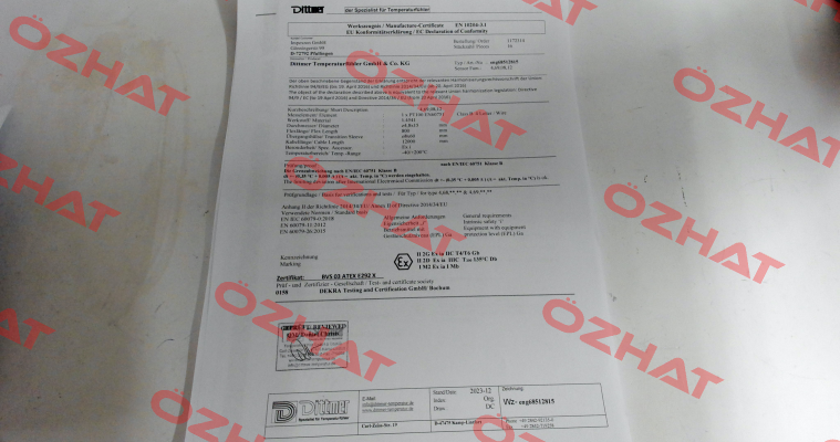 test report 3.1 Dittmer