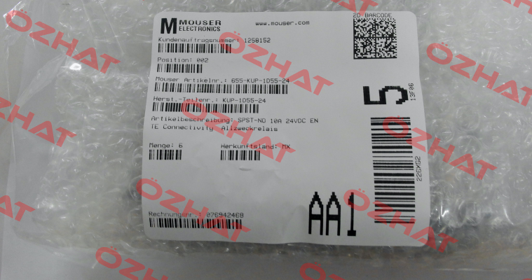 KUP-1D55-24 TE Connectivity (Tyco Electronics)