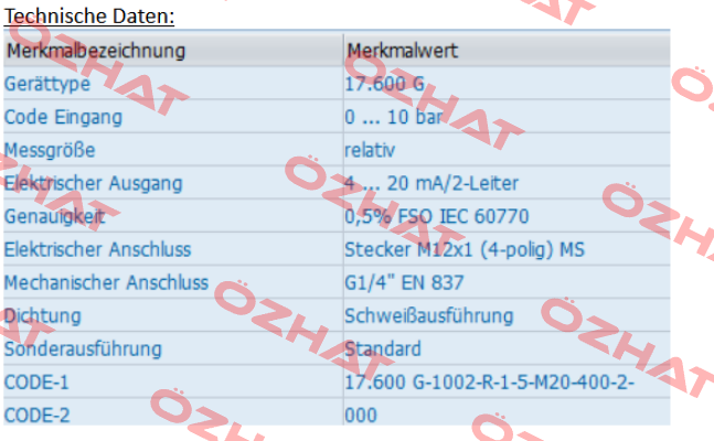 17.600 G-1002-R-1-5-M00-400-2-000 Bd Sensors