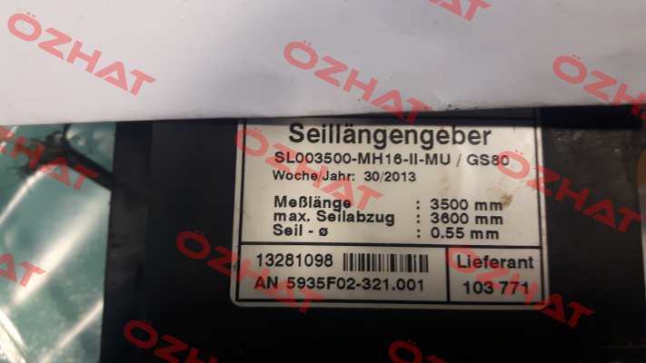 SL003500-MH 16-ll-MU/ GS80  oem  FSG Fernsteuergeräte