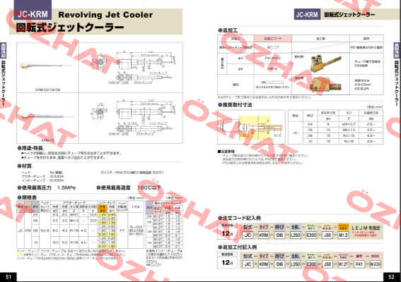 JC-KRM-08-L331-E219-J112-M1.8-MKWL854 Ahresty-tec