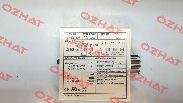 p/n: 8837, Type: PA 11 B 302T Telco