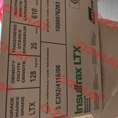 INSULFRAX LTX-MATTE, RG: 128 KG/M³ Unifrax