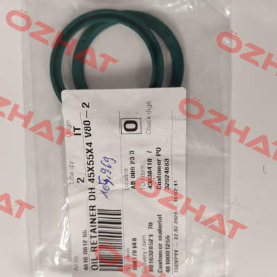 Oil Retainer 4810001255 Varisco pumps