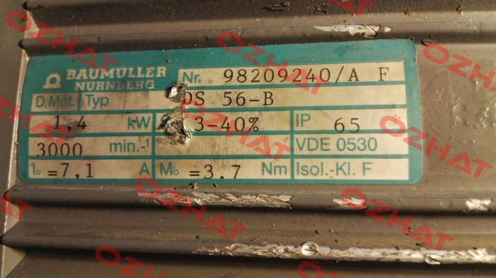 DS 56 B - without gearbox Baumüller