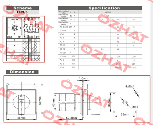 LW26-20 LH3.3A21I CanTak