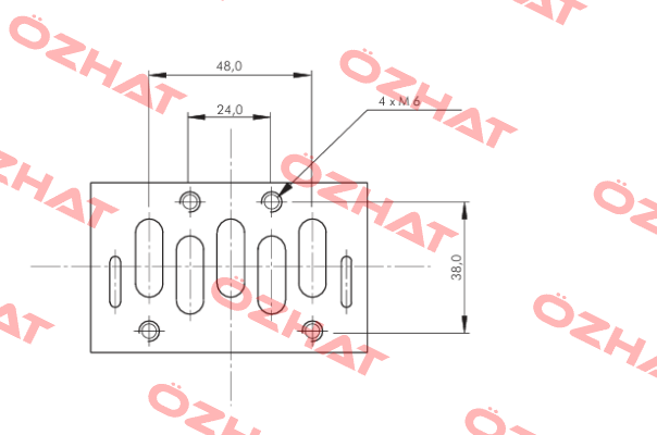 ISO valve (size 2), 5/2-way, pulse valve, 24 V DC Parker