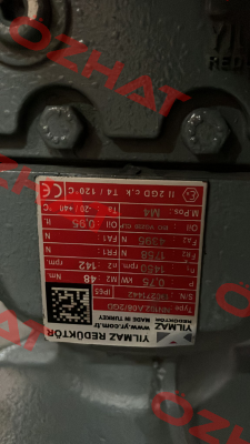 NN102.A08 Yılmaz Redüktör