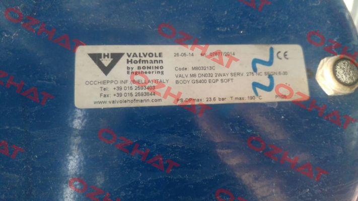 M803213C (S/N:07677/2014)  Valvole Hofmann