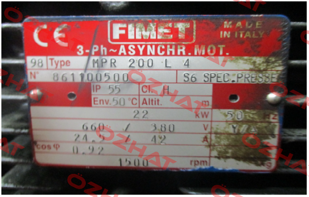 MPR 200 L-4 Fimet