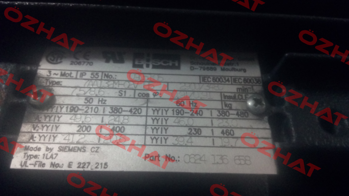 7AA132M-02V B5 obsolete, replacement 0630166796  Busch