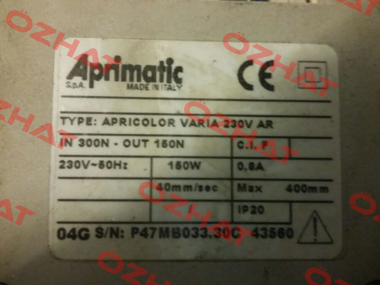 43503/023 Aprimatic