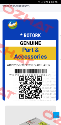 WRP82356(W8932307)    Rotork
