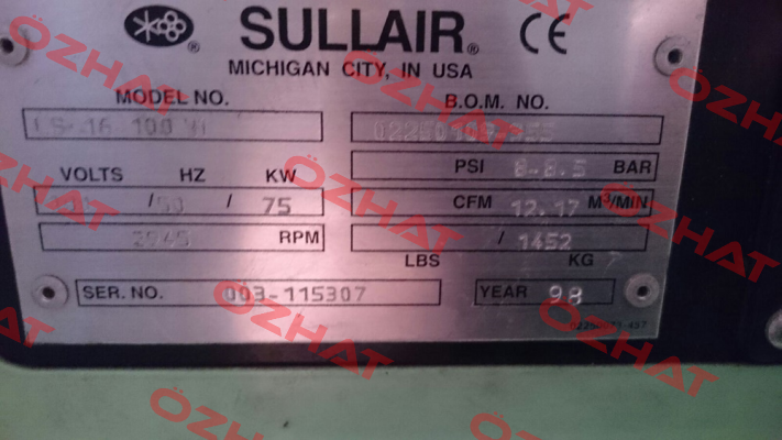 02250109-355,obsolete,alternative complete unit model ST7508   Sullair