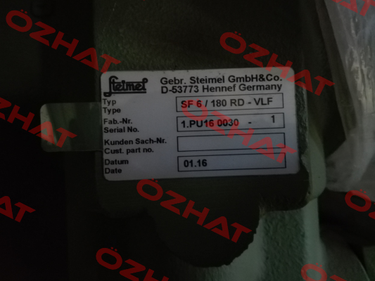 P-SF6/180RD-VLF Steimel