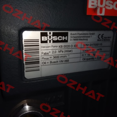 KB 0020 D 100 SM XX Busch