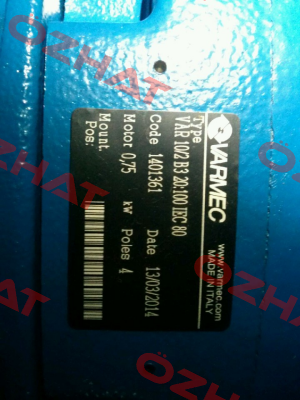 VAR10/2 B3 020-100-0,75kW 4pol  Varmec