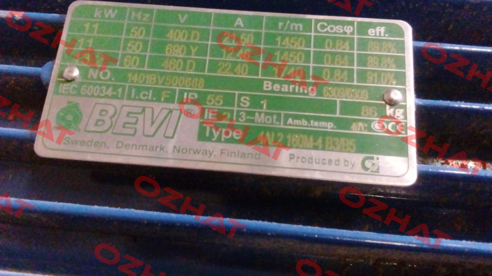 4A2 160M-4 11kW (1401BV500668)  Bevi