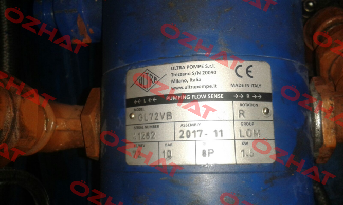 PGLG--72VVVB---GG--M8112M Ultra Pompe
