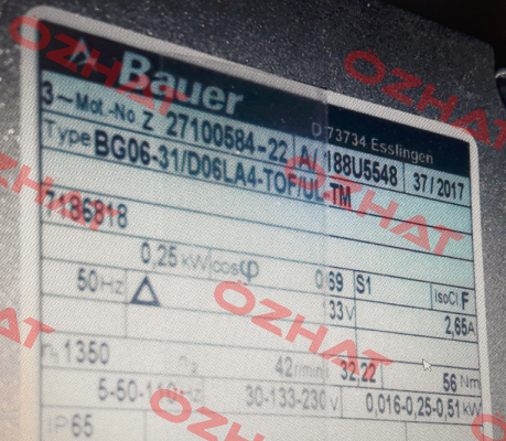 BG06-31/D06LA4-TOF/UL-TM  Bauer