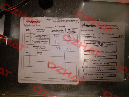 Motor for 2014003258.1  Aertesi