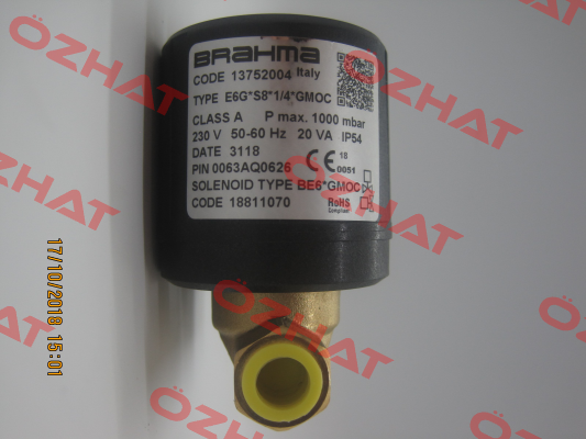 E6G*S8 R1/4" B/BE6*GMOC (stock) Brahma