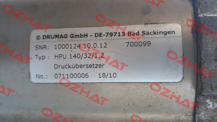 HPU 140/32/1,2 Specken Drumag