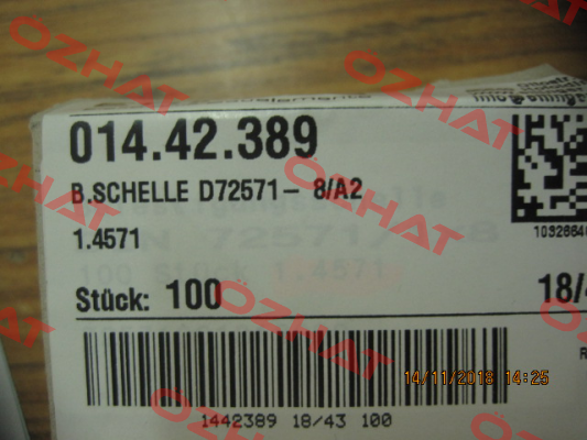 14.42.389 (1 box = 100 pcs) Ettinger