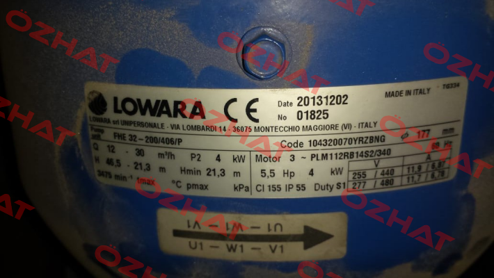FHE 32-200/406/P Lowara