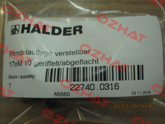 22740.0316 (EH 22740) Halder