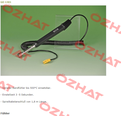 P/N: 3 741 130, Type: GO 1301 Tastotherm