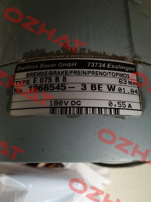 Type: E 075 B 8 Bauer