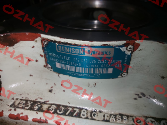 T7EEC 052 052 025 2L34 A1M0 70 / 014-70666-0 Denison (Parker)
