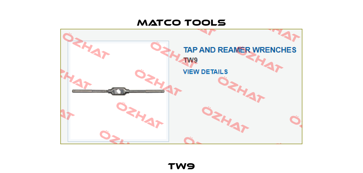 TW9 Matco Tools