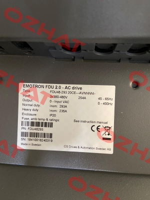 FDU48-293-20, 160kW , EM0105 Emotron