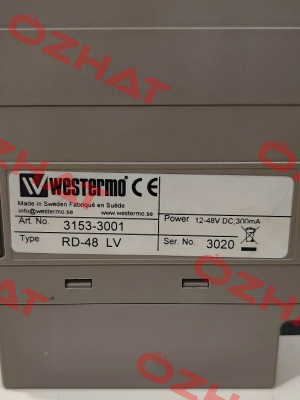 P/N: 3153-3001 Type: RD-48 LV Westermo