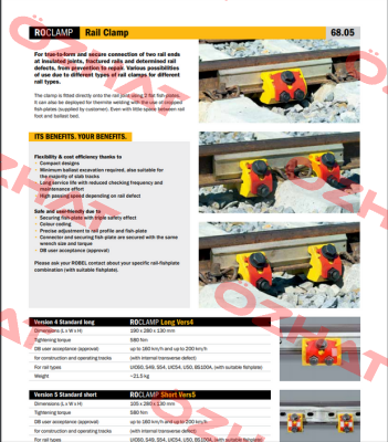 9806805005, Type: ROCLAMP Short Vers5 Robel