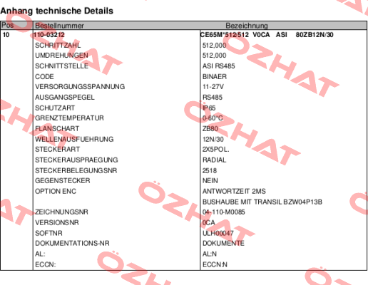 110-03212 TR Electronic
