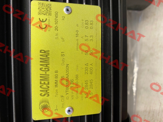 CL20P80B350 ( IMM-80B) Sacemi