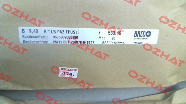 9,4 T1/5/533,4-PAZ (210XL037) Brecoflex