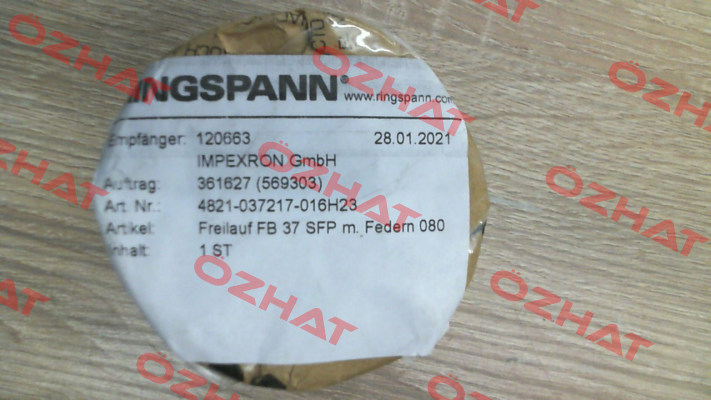 4821-037217-016H23 Ringspann