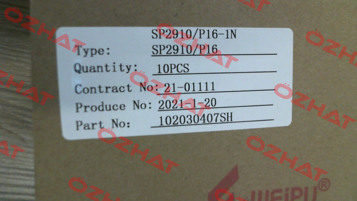 SP2910/P16II-1N Weipu