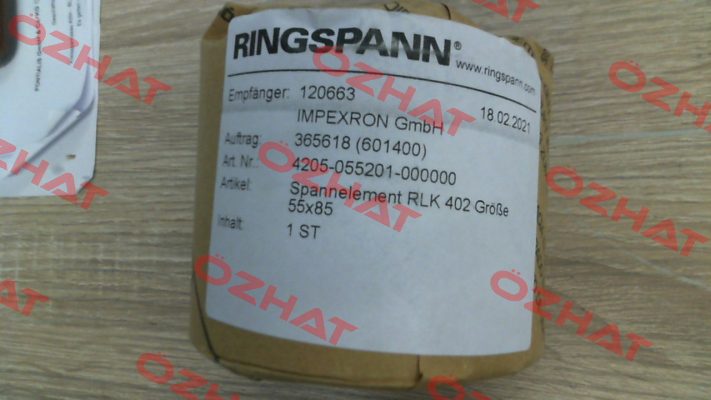 p/n: 4205-055201-000000; Type: RLK 402-55 x 85 Ringspann