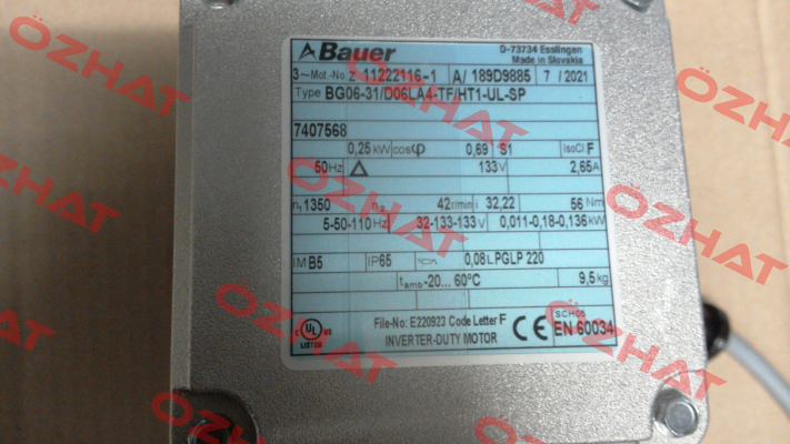 BG06-31/D06LA4-TF/HT1-UL-SP Bauer