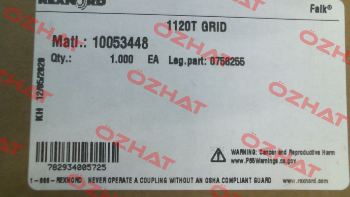 0758255 Rexnord