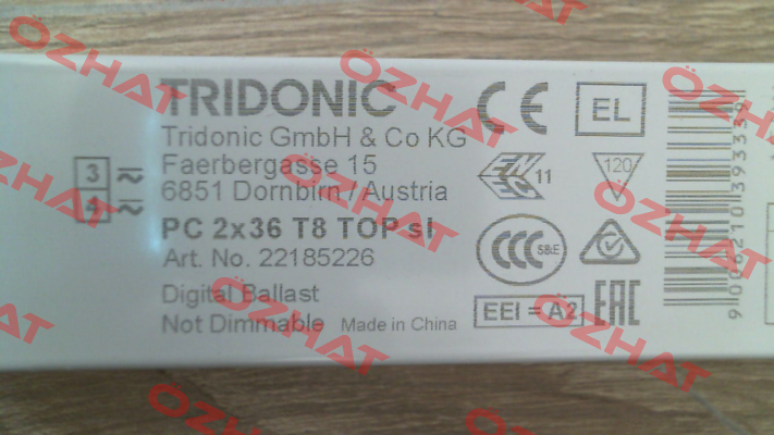 PC 2x36 T8 TOP sl 22185226 Tridonic